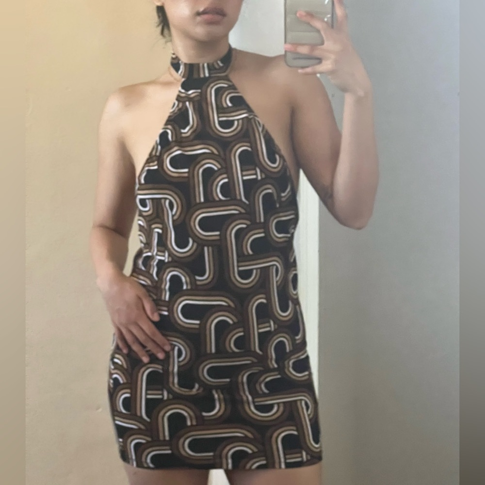 Motel Rocks Backless Mini Dress 🤎